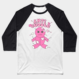 Anti Cuddle , Pink Quirky Emo , Subversive Baseball T-Shirt